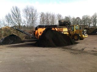 Absieben des Komposts